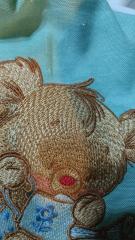 Fragment Teddy bear gardener machine embroidery design