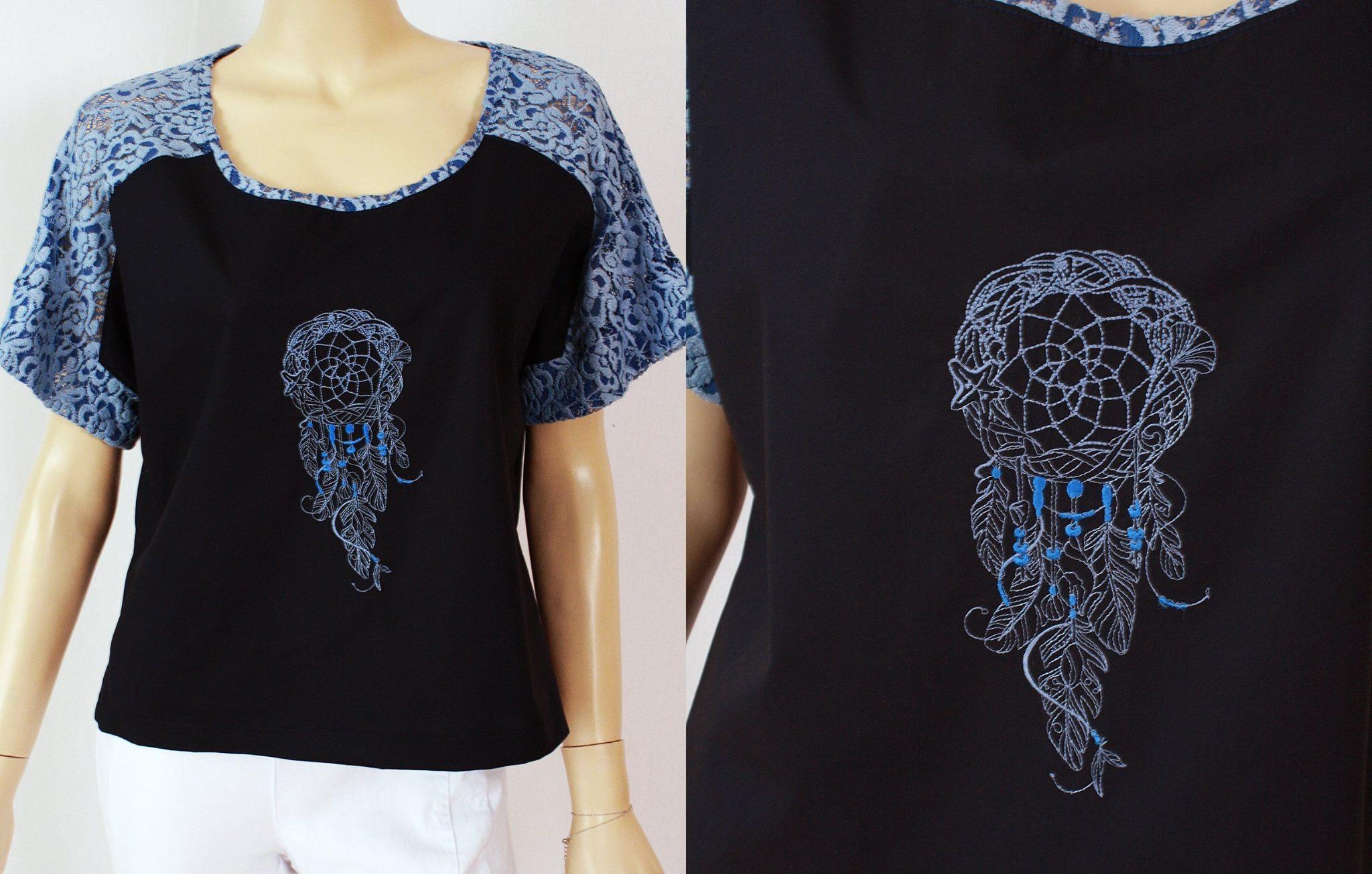 Blouse with Dreamcatcher embroidery design