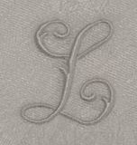 Stitches letters are equal in size Embroidered digitized monograms