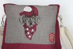 Canine Classic: Artful Creation of Stylish Dachshund Embroidered Bag