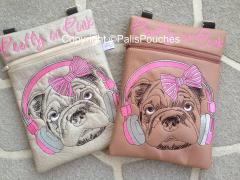 Unleash Inner Fashionista with Stylish Pug-Dog Embroidery Design
