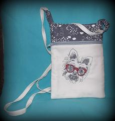 Add Charm to Accessories with White Terrier Machine Embroidery Design