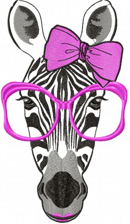 zebra with sunglasses