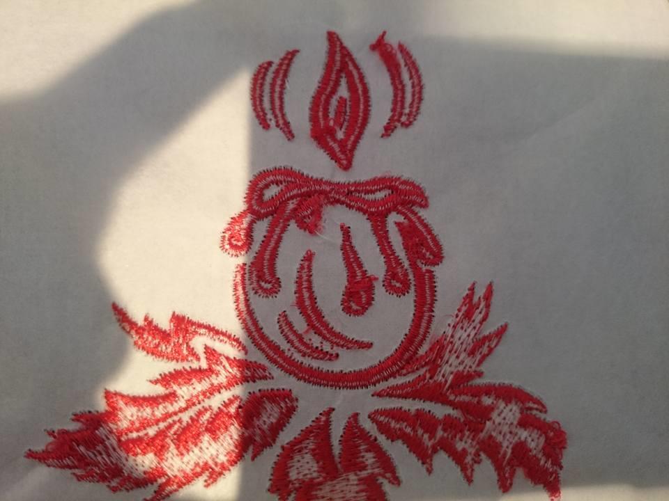 Christmas symbol free embroidery design