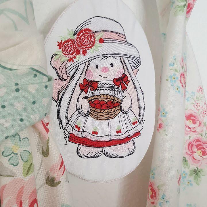 Bunny Mi embroidery design