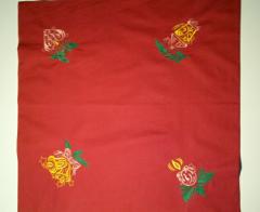 Tablecloth with Christmas symbols free embroidery designs
