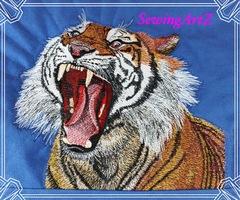 Tiger free embroidery design