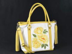 Sophisticated with Women Bag Featuring Flowers Embroidery Design