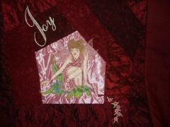 Embroidered bed cover with Forest queen design