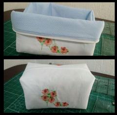 Accentuate Your  Cosmetic Bag Style with the Flower Embroidery Design