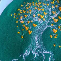 In hoop Tree of our love embroidery design