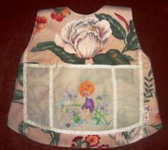 Girl surrounded by flowers machine embroidery design