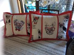 Adorable Dog Face Embroidered Pillows for a Touch of Canine Charm