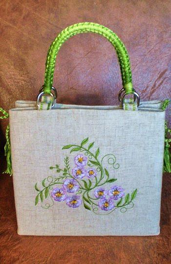 Nature-Inspired Textile Bag: Rustic Charm Meets Exquisite Embroidery
