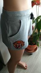 Embroidered shorts the wild cheetah design