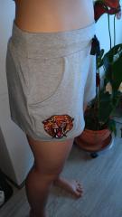 Embroidered shorts with Wild cheetah design