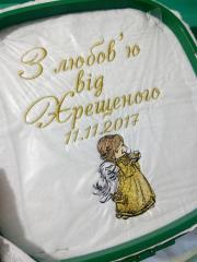 In hoop Golden angel embroidery design