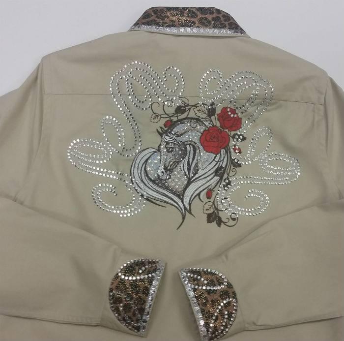 Embroidered jacket wih Horse heart design