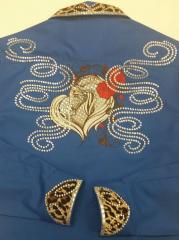 Embroidered womans jacket with Horse heart design