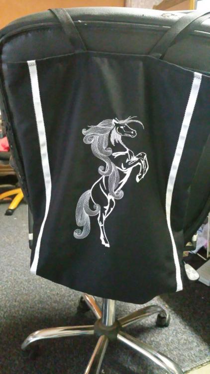 Embroidered jacket with Horse design