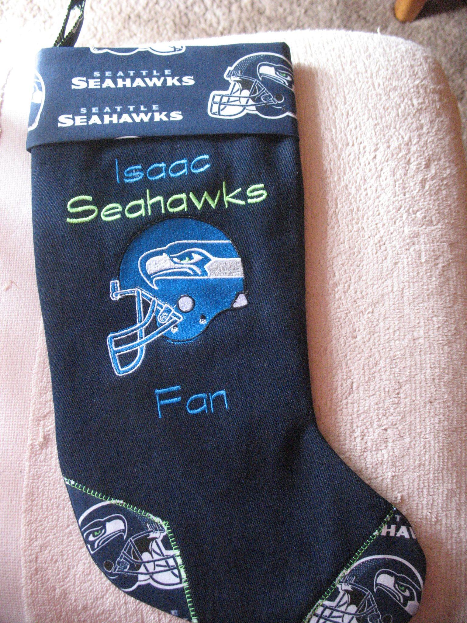 Socks with Seattle Seahawks