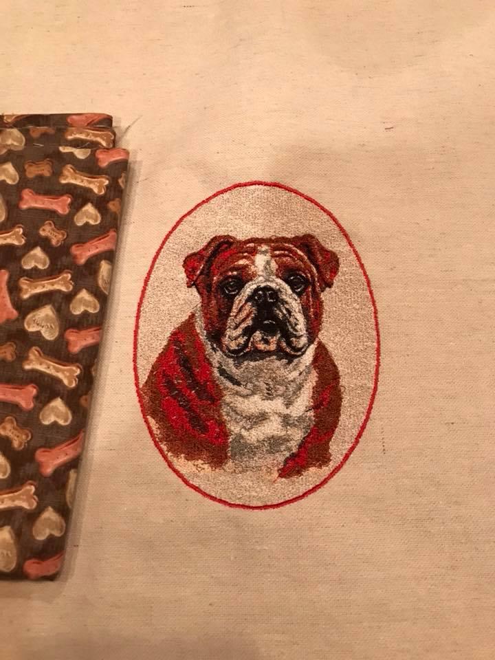 Boxer dog free embroidery design