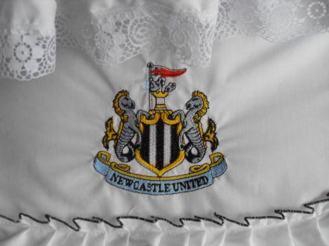 Newcastle Football club logo embroidered