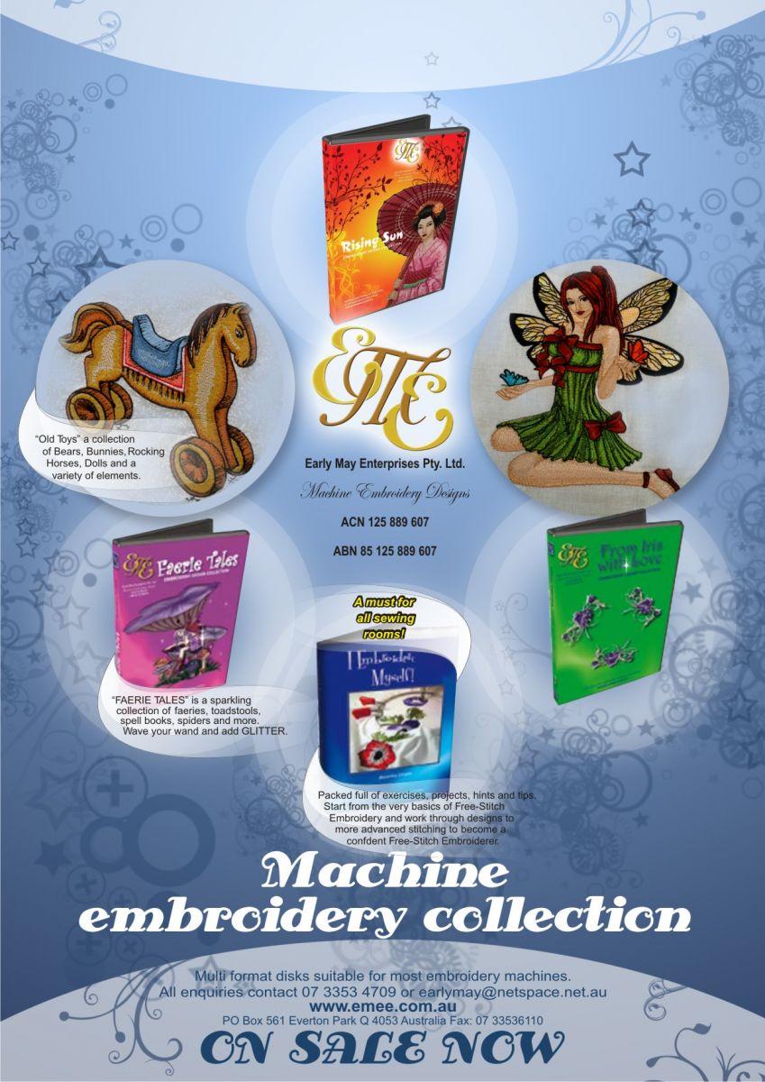 EME embroidery advertising final for Old Toys and Iris collection