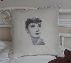 Audrey Hepburn cushion