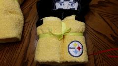 Terry towels with Steelers logo 2