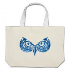 Owl embroidered bag