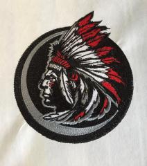 Indian mascot embroidery design