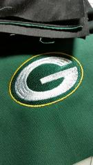 Embroidered towel with Green Bay Packers logo