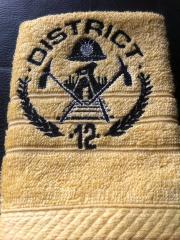 District 12 logo embroidery design