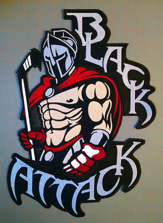 Black Attack embroidery design