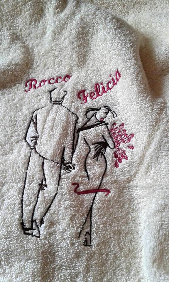 Man and woman free embroidery design