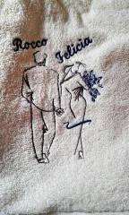 Couple free embroidery design