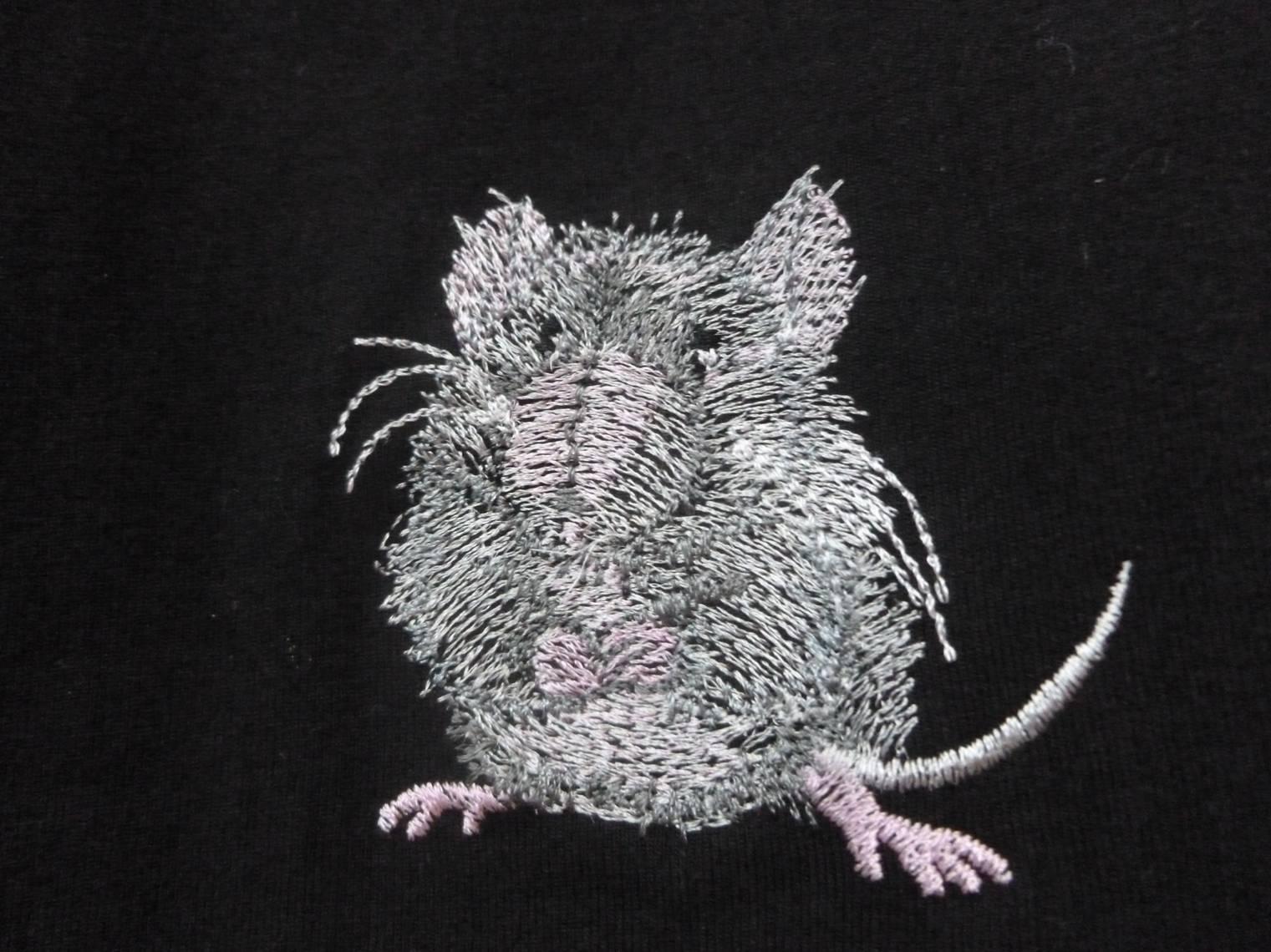 Little mouse machine embroidery design
