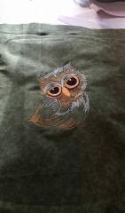 Sleepy owl 2 machine embroidery design