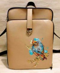 Stunning Backpack Featuring a European Goldfinch Embroidery Design