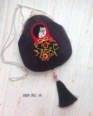 Touch of Style to Look with an Embroidered Nesting Doll Shoulder Bag