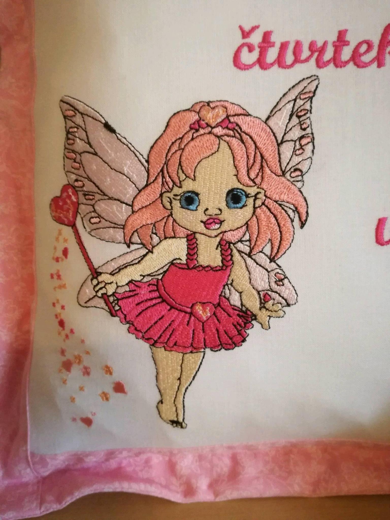 Little fairy embroidery design Fairy and Angel embroidery showcase