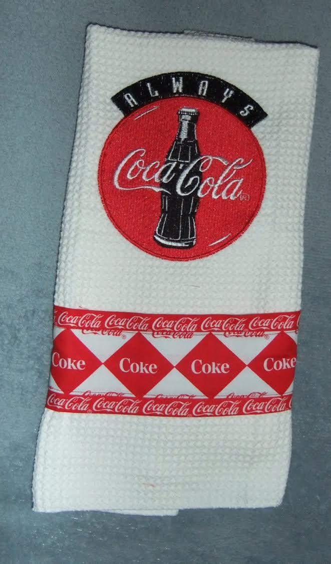 Embroidered towel Coca-cola