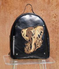 Embrace Exotic Charm with the Indian Elephant Embroidered Backpack