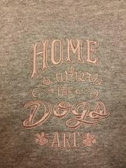 Home is where the dogs are embroidery design