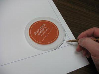 Draw round corner with pencil Create round corner with template