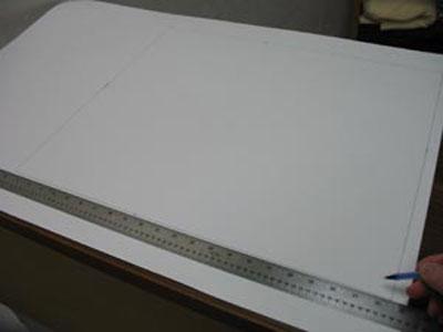 Cut fabric with scissor Cut fabric for dog clothes