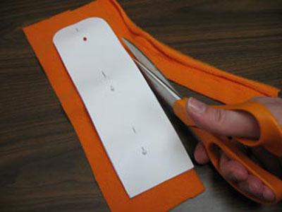 Piece of fabric for zip Cut fabric pattern for zip