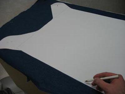 Dog pattern cutting Cut finished pattern for dog clothes