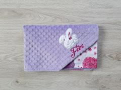 Embroidered wallet with cute rabbit applique free design
